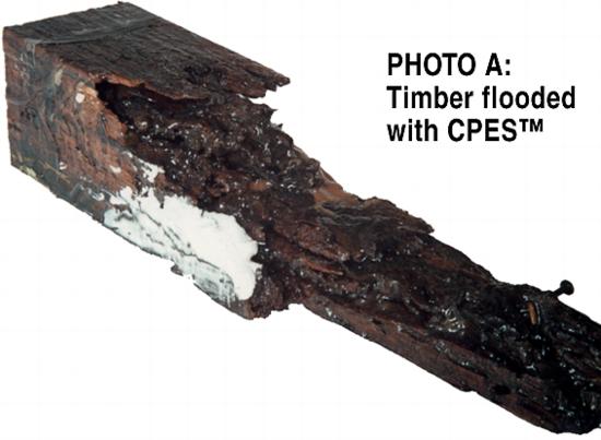 (A) Timber flooded with CPES
