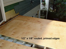 Routed Primed Plywood