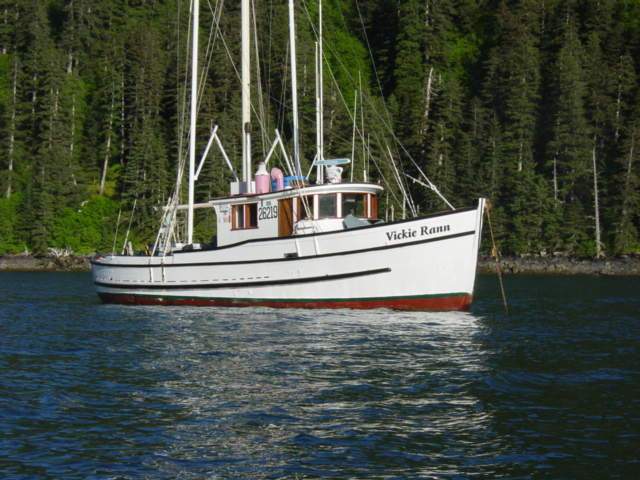 Vickie Rann at anchor