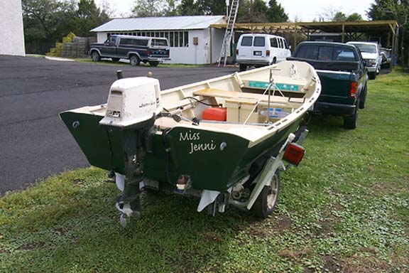 Boat, back view
