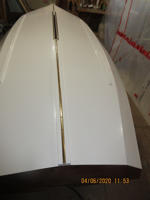 June 2020 - Bottom of boat with finish coating and hardware reinstalled