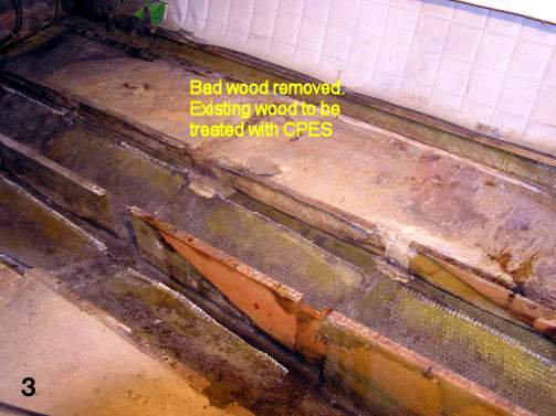 Bad wood removed