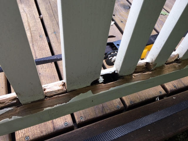 Worst rails after blowing bad wood away