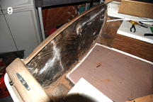 Picture 9, inside view after wood core was removed