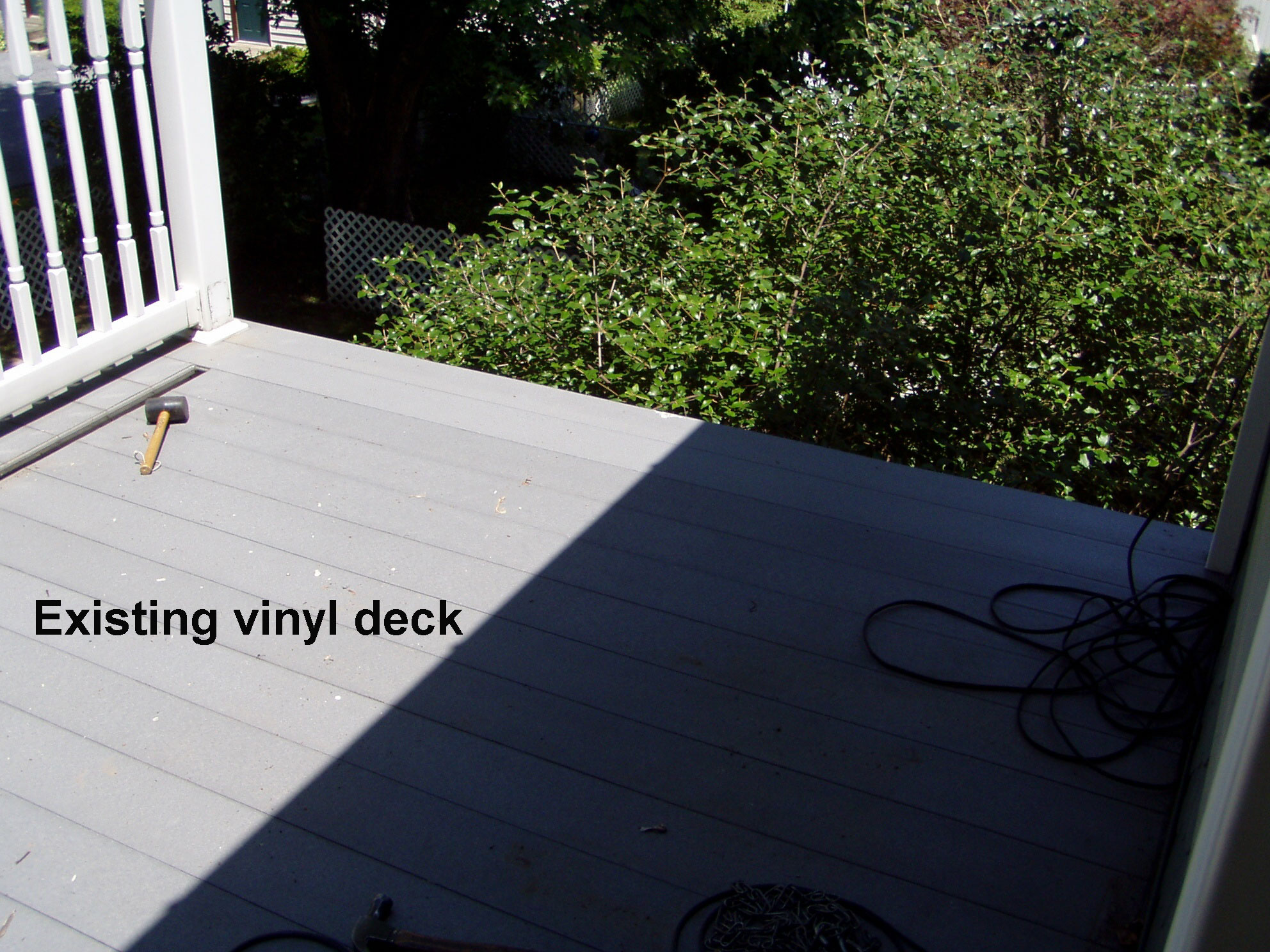 Existing deck