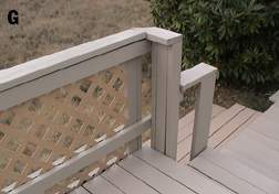 Deck railings after coating, picture G