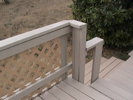 Deck railings after coating, picture G