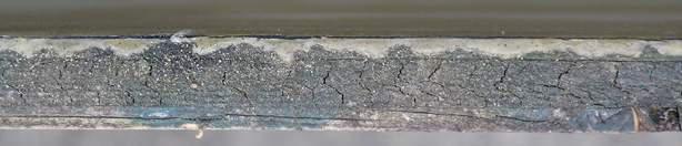 Picture D, closeup of CPES-treated edge