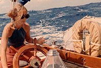 Livy at helm