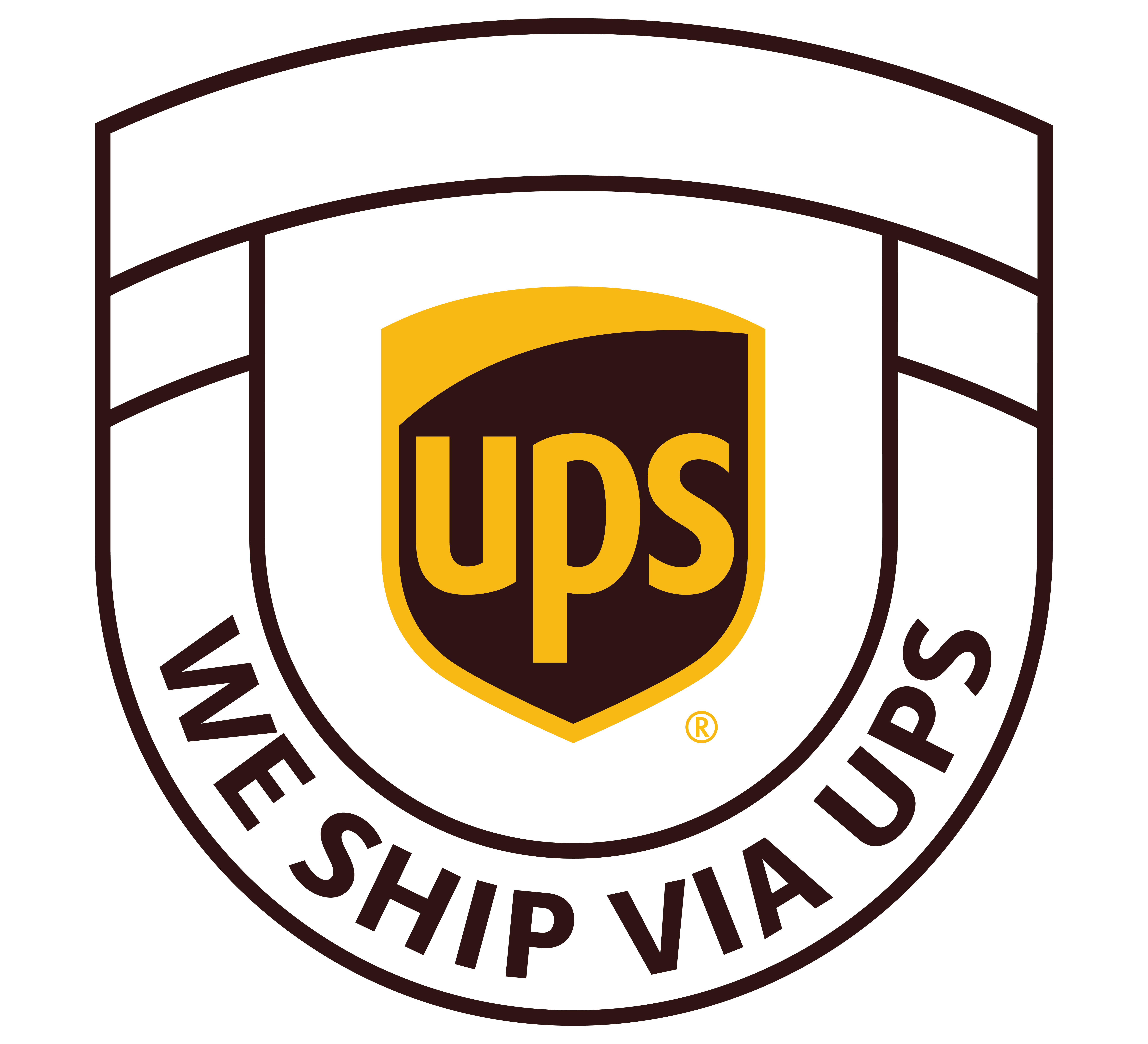 We Ship via UPS Logo